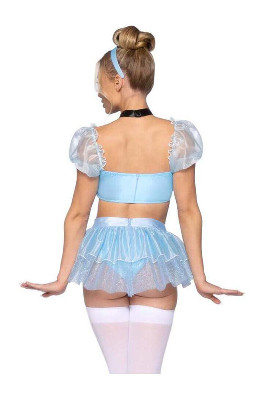 Leg Avenue Glass Slipper Cinderella Costume in Blue 1