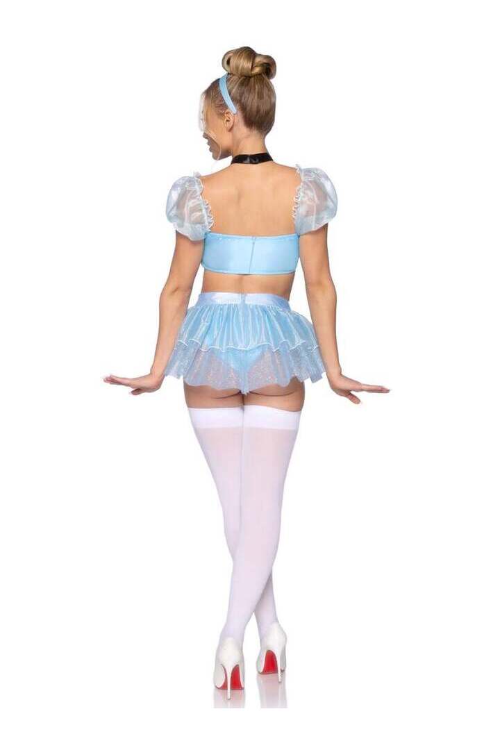 Leg Avenue Glass Slipper Cinderella Costume in Blue 4