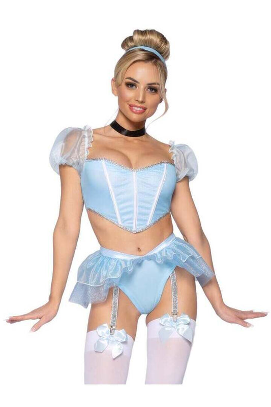 Leg Avenue Glass Slipper Cinderella Costume in Blue