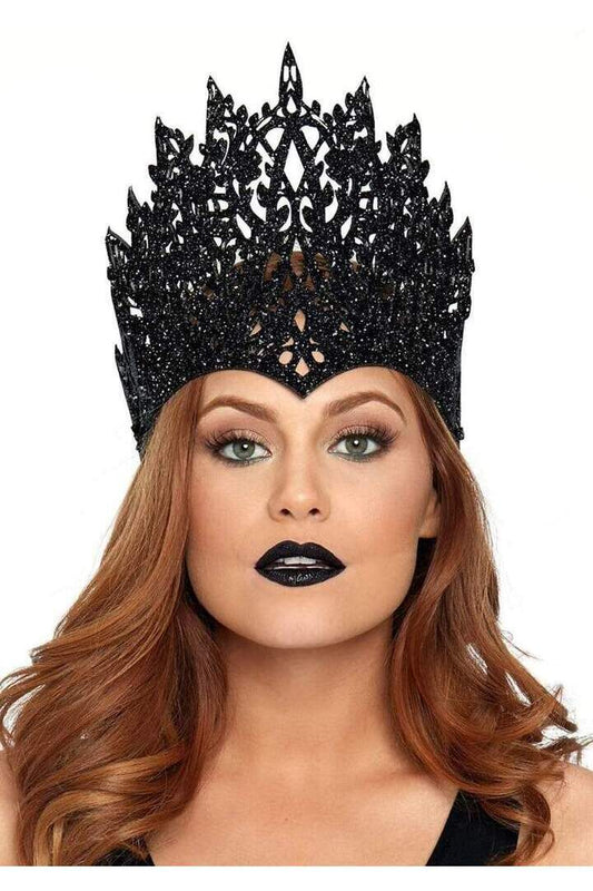 Leg Avenue Glitter Die Cut Royal Crown With Jewel Accent in One Size 1