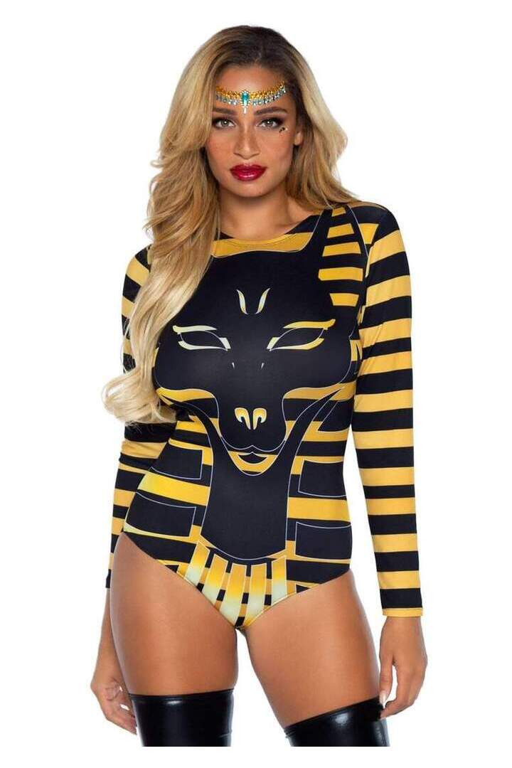 Leg Avenue Goddess Anubis Costume in Black/Gold