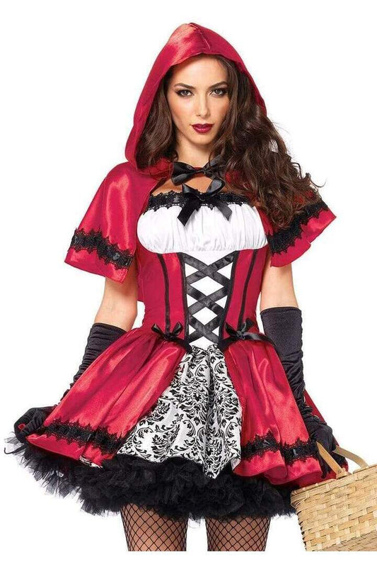 Leg Avenue Gothic Red Riding Hood Costume in Red/White