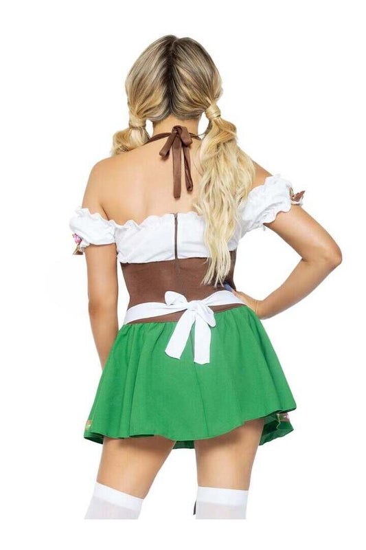 Leg Avenue Gretchen Oktoberfest Costume in Brown/Green 1