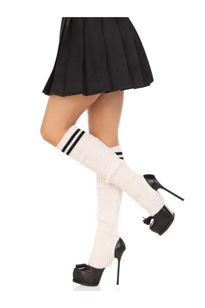 Leg Avenue Hailey Stirrup Leg Warmers in One Size 6