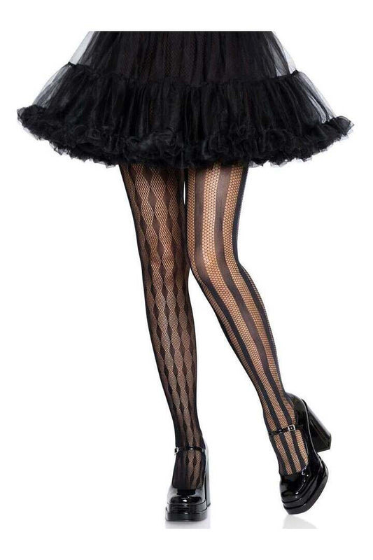 Leg Avenue Harlequin Net Tights in One Size
