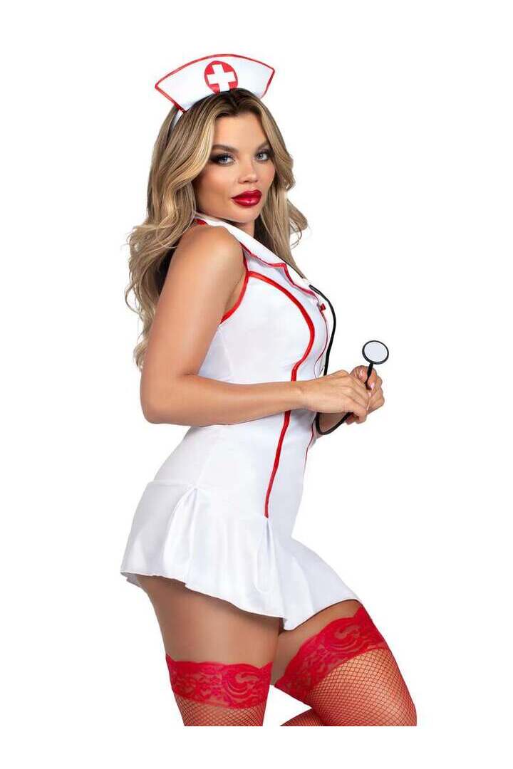 Leg Avenue Head Nurse Costume in White 2