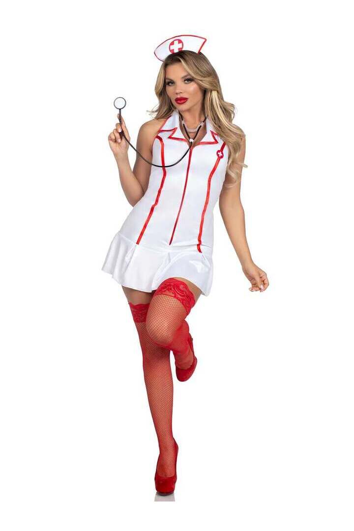 Leg Avenue Head Nurse Costume in White 4