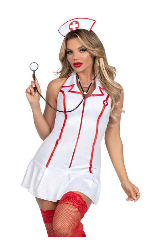 Leg Avenue Head Nurse Costume in White
