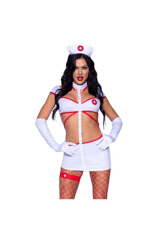 Leg Avenue Heartstopping Nurse Costume White