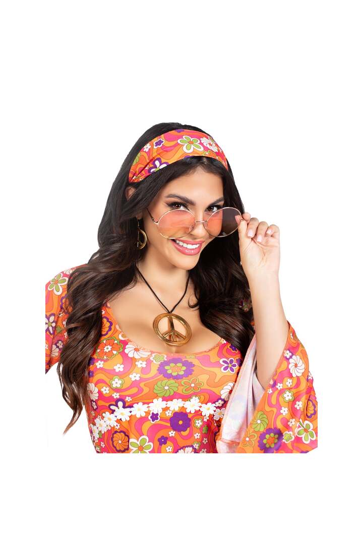 Leg Avenue Hippie Chick Costume Orange 3