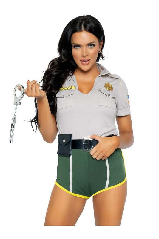 Leg Avenue Hot Cop Trooper Costume in Khaki