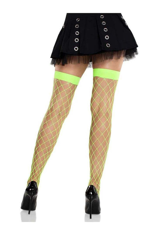 Leg Avenue Ida Net Thigh High Stockings in One Size 1