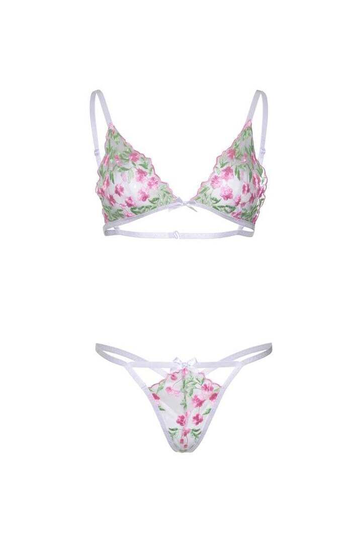 Leg Avenue In Bloom Bra and Panty Set 15