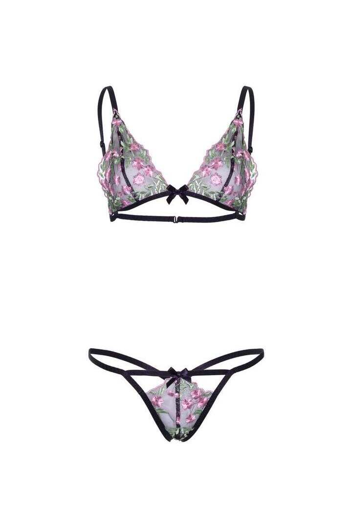 Leg Avenue In Bloom Bra and Panty Set 6