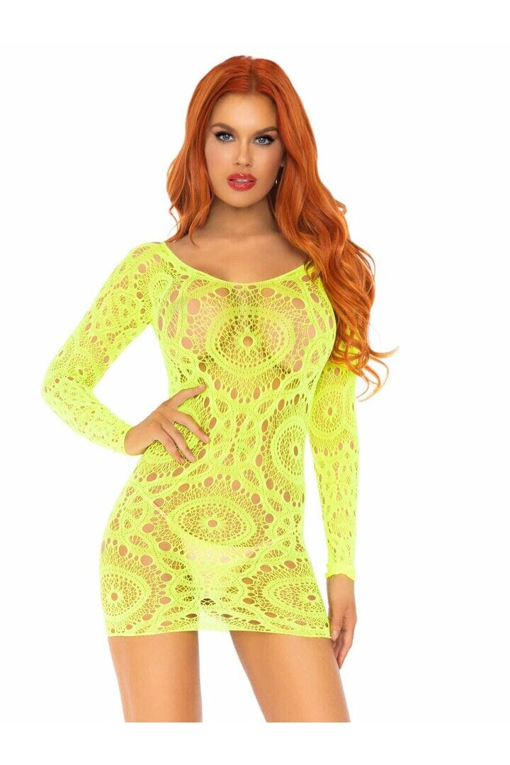 Leg Avenue Is This Love Lace Mini Dress in One Size 5