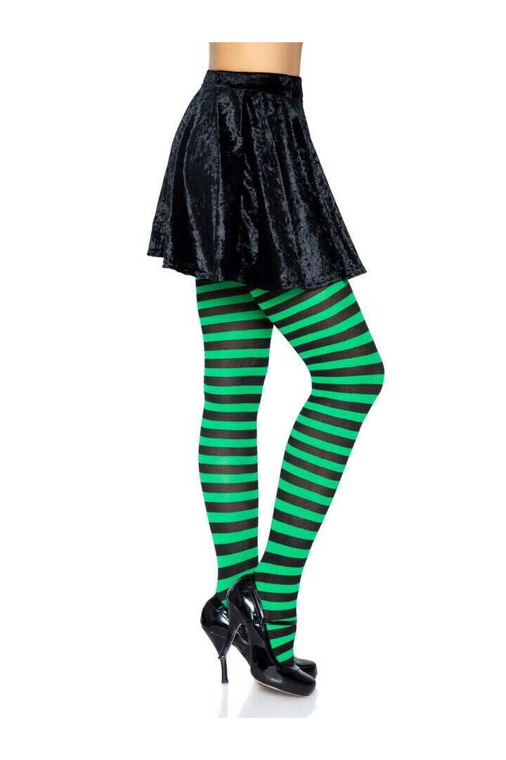 Leg Avenue Jada Striped Women's Tights in One Size 16