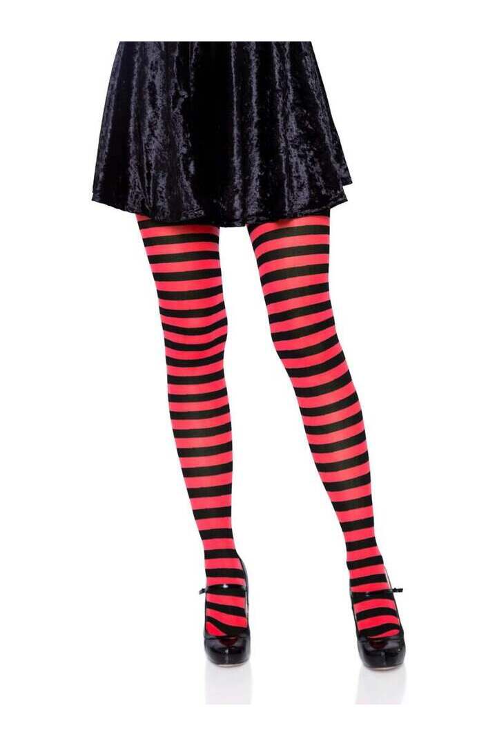 Leg Avenue Jada Striped Women's Tights in One Size 3