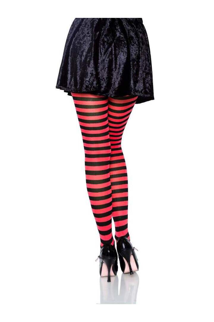 Leg Avenue Jada Striped Women's Tights in One Size 4