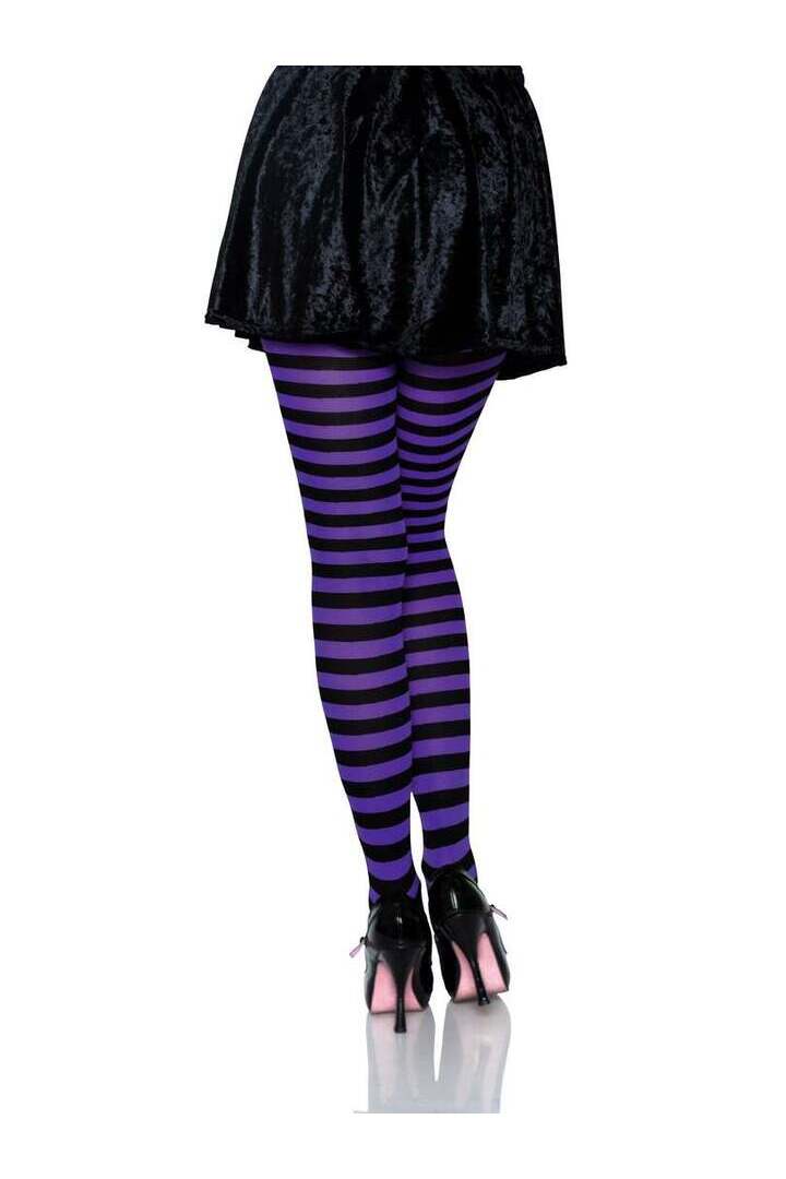 Leg Avenue Jada Striped Women's Tights in One Size 7