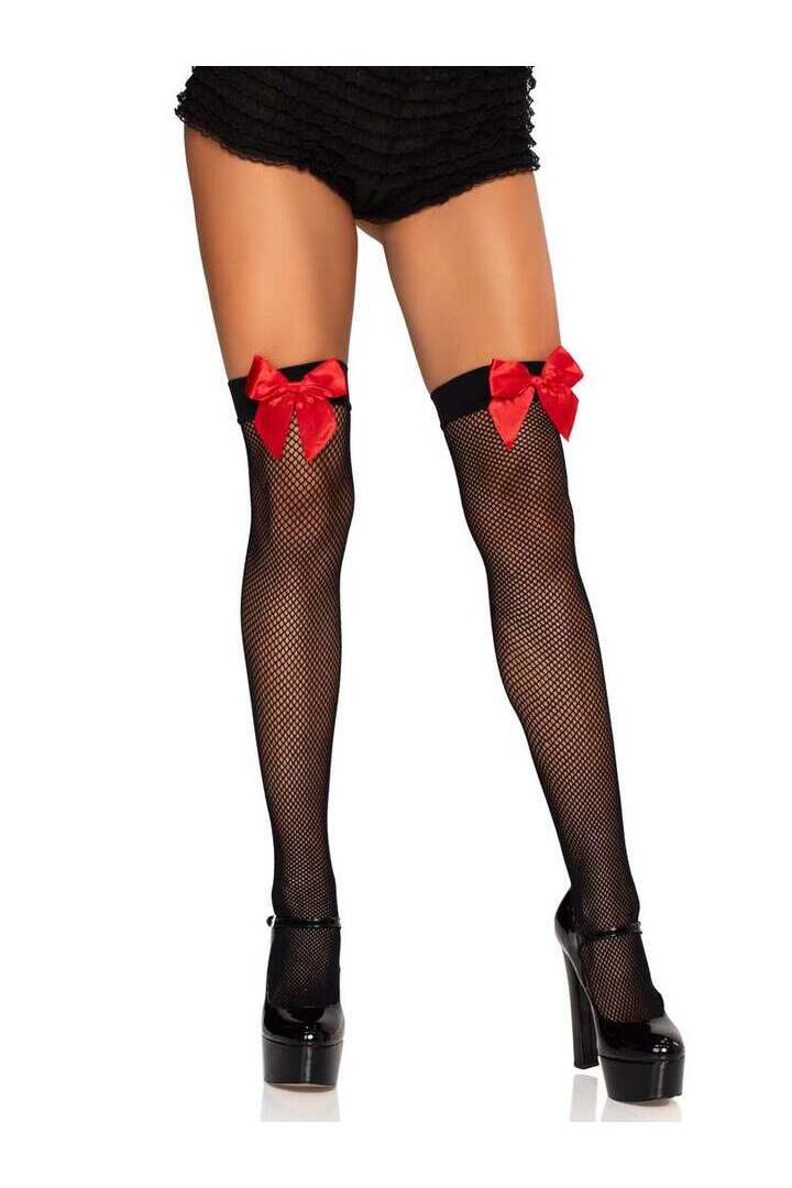 Leg Avenue Josi Fishnet Thigh Highs in One Size 13