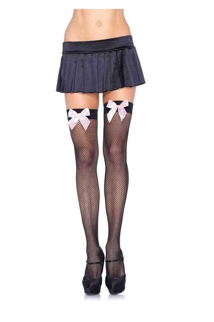 Leg Avenue Josi Fishnet Thigh Highs in One Size 14
