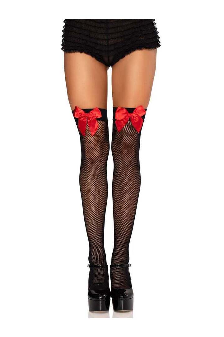 Leg Avenue Josi Fishnet Thigh Highs in One Size 9