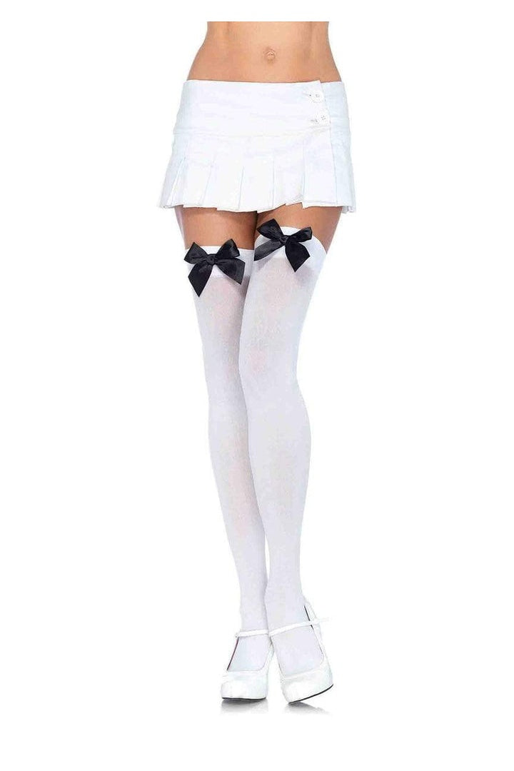 Leg Avenue Kay Opaque Thigh Highs in One Size 10
