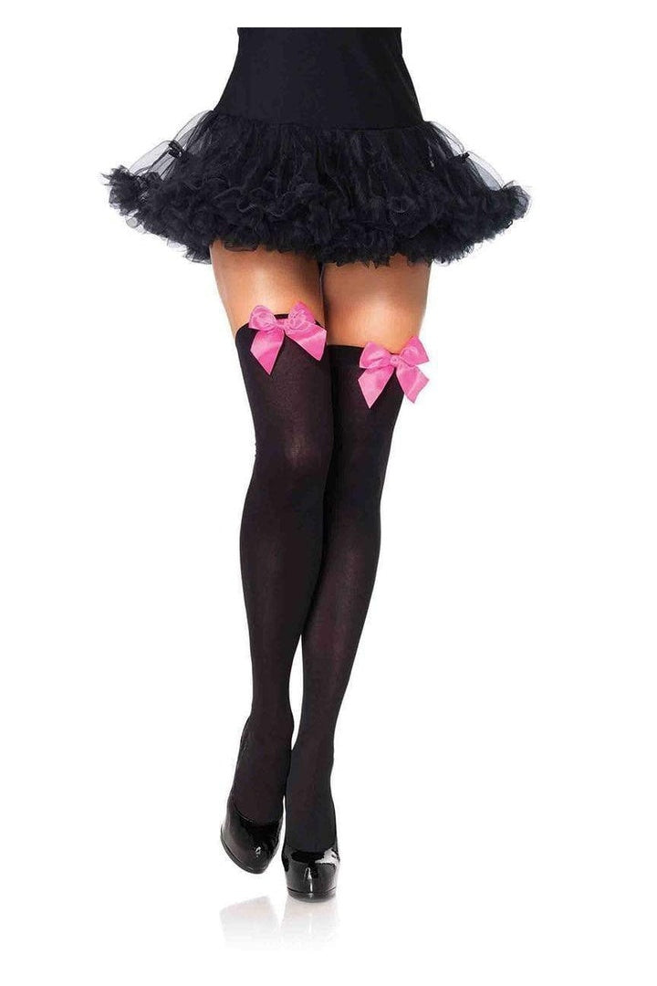 Leg Avenue Kay Opaque Thigh Highs in One Size 13