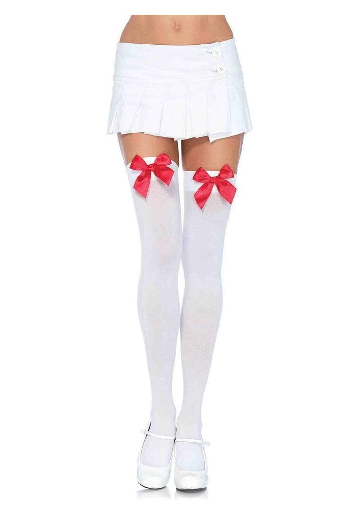 Leg Avenue Kay Opaque Thigh Highs in One Size 14