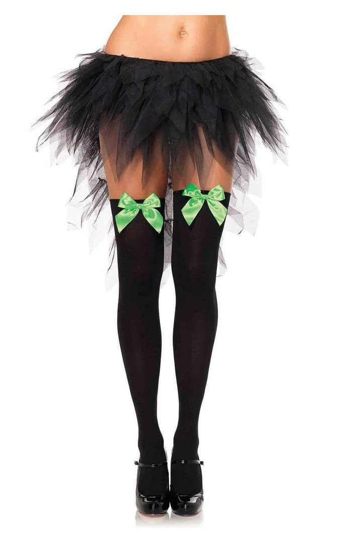 Leg Avenue Kay Opaque Thigh Highs in One Size 15