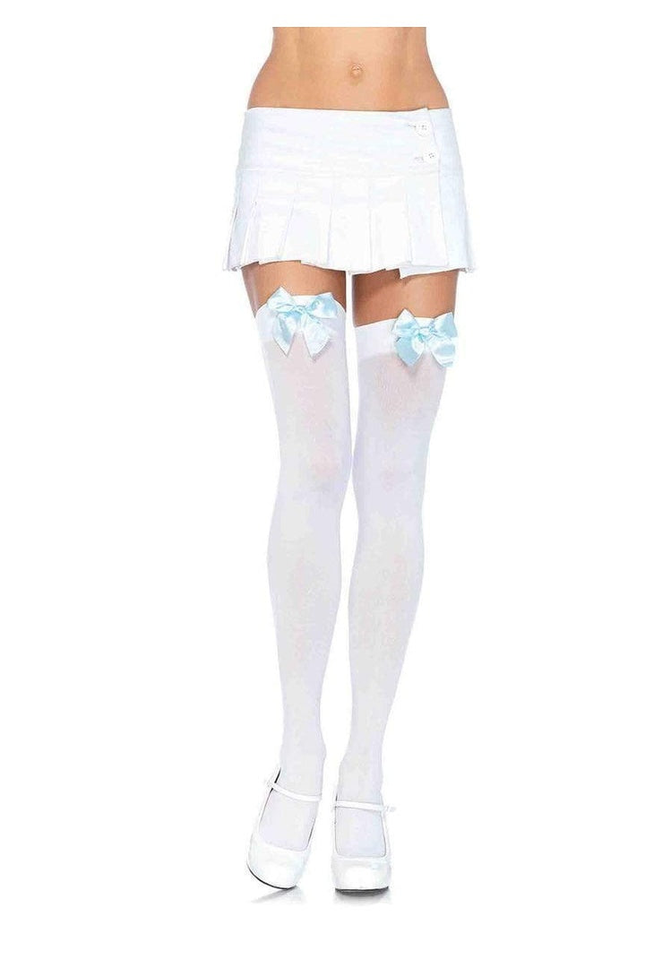 Leg Avenue Kay Opaque Thigh Highs in One Size 17