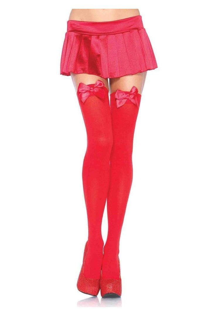 Leg Avenue Kay Opaque Thigh Highs in One Size 8