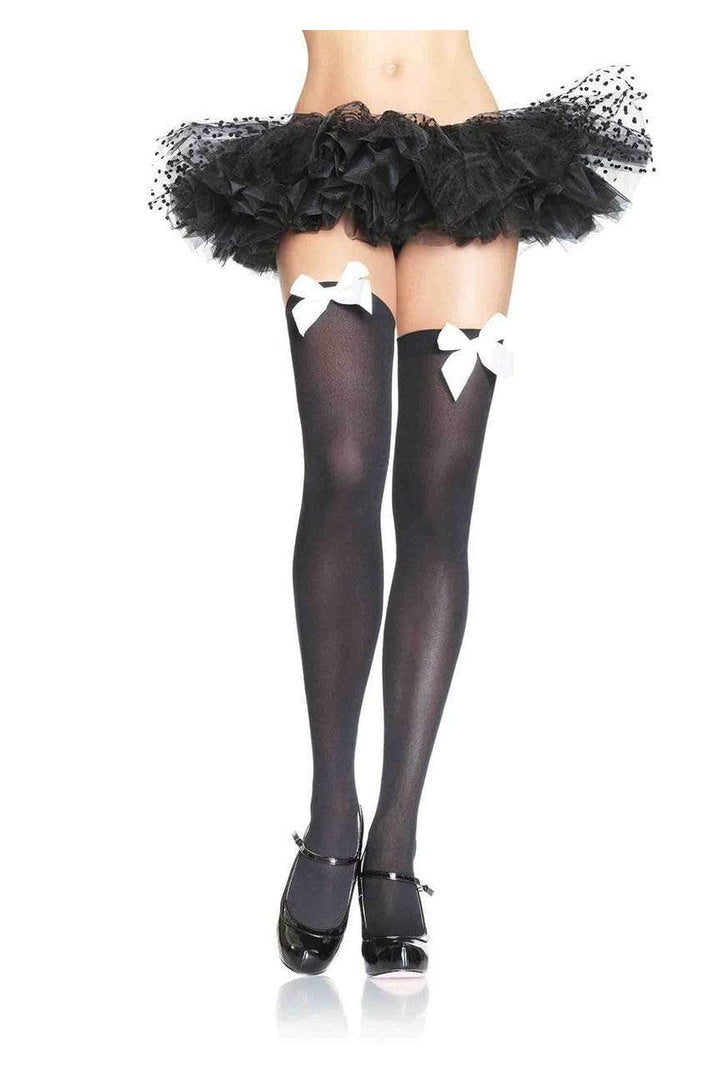 Leg Avenue Kay Opaque Thigh Highs in One Size 9