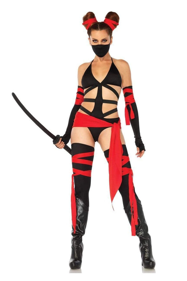 Leg Avenue Killer Ninja Costume Black/Red 1