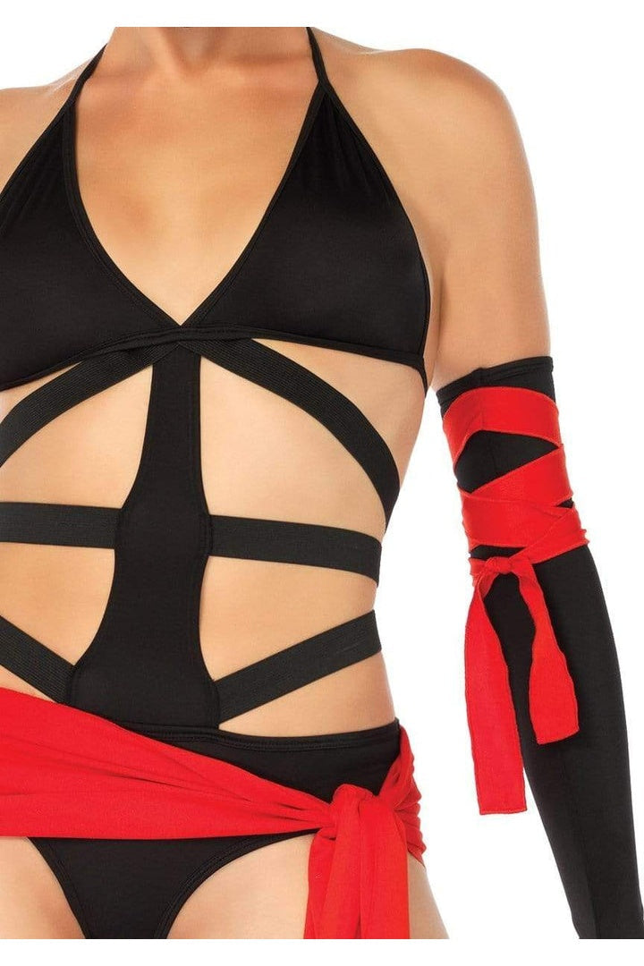 Leg Avenue Killer Ninja Costume Black/Red 4