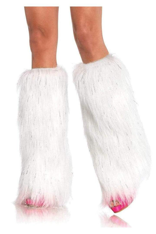 Leg Avenue Kira Furry Leg Warmers in One Size 1
