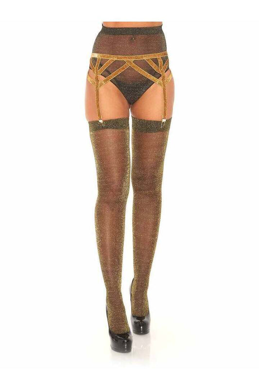 Leg Avenue Maddox Lurex Garter Belt in One Size 1