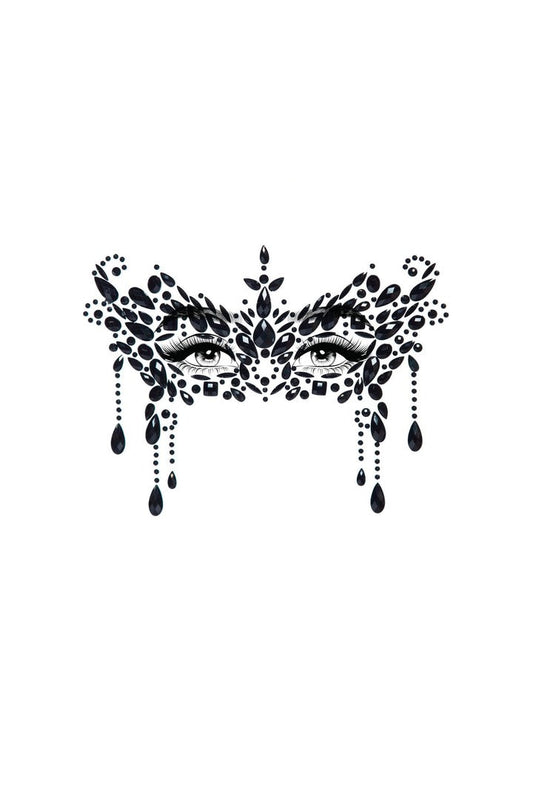 Leg Avenue Masquerade Mask Rhinestone Stick-On Jewels in One Size 1