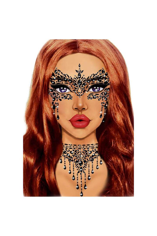 Leg Avenue Masquerade Mask Rhinestone Stick-On Jewels in One Size