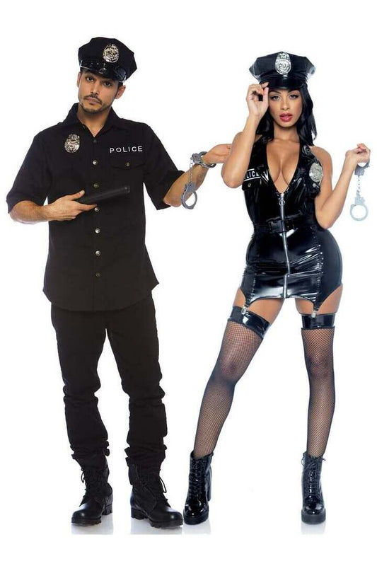 Leg Avenue Men's Cuff Em' Cop Police Costume in Black 1