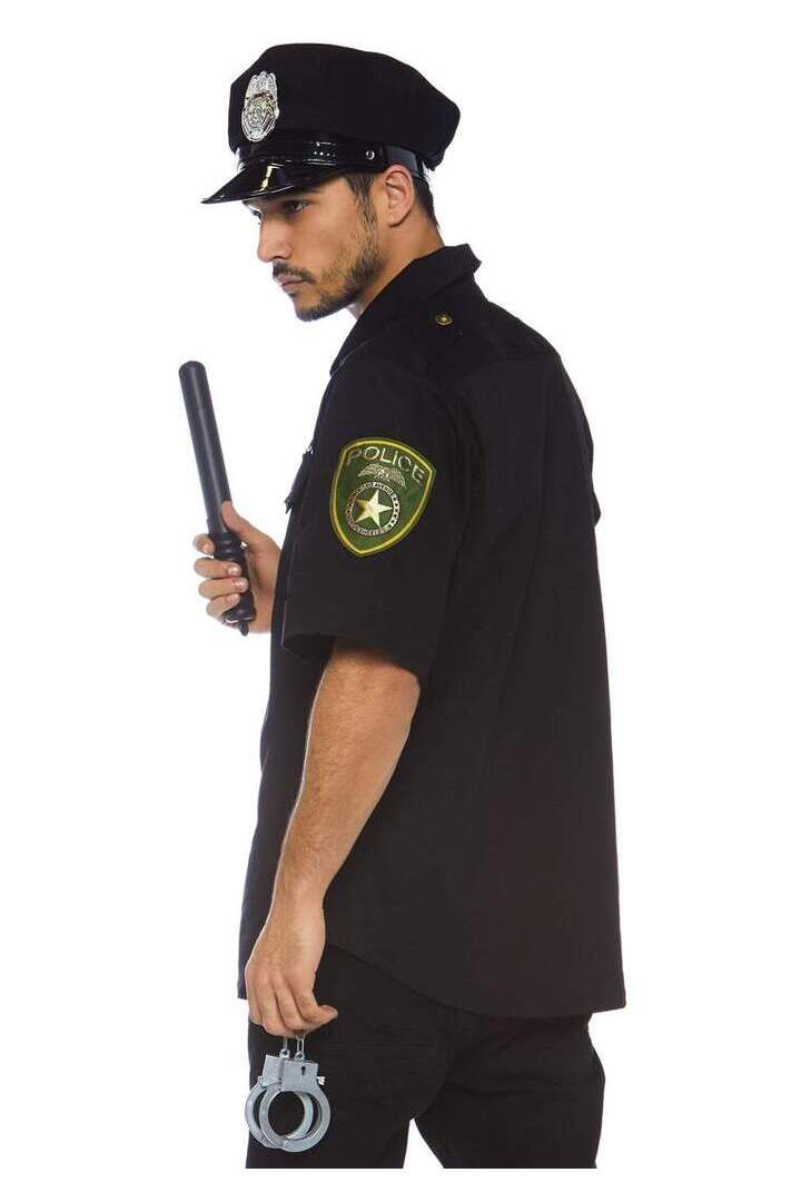Leg Avenue Men's Cuff Em' Cop Police Costume in Black 2