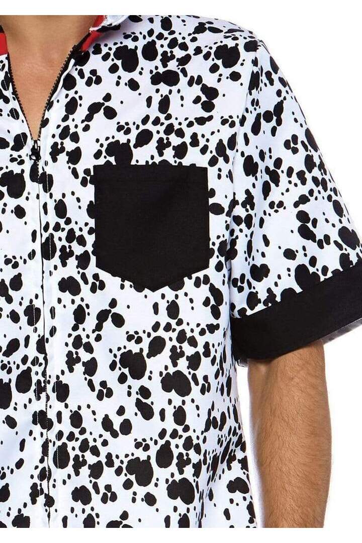 Leg Avenue Men's Dalmatian Dog Costume in Black/White 2