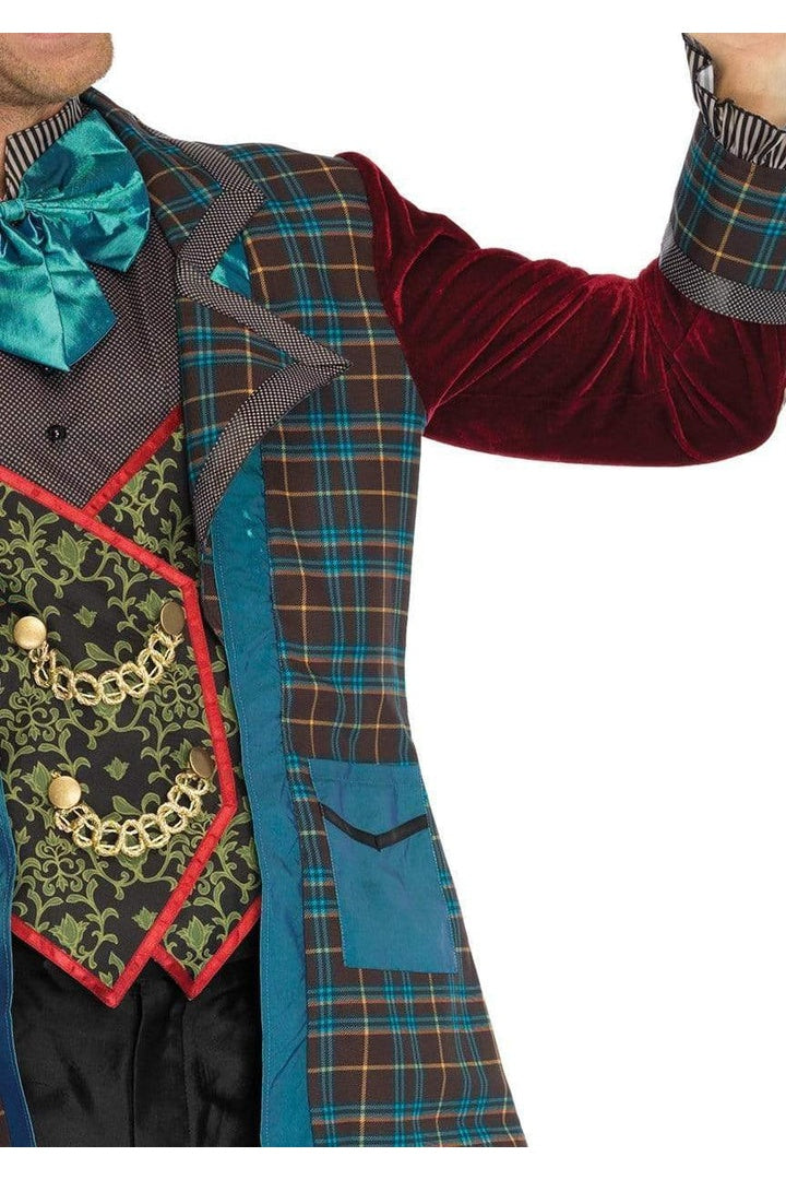 Leg Avenue Men's Deluxe Mad Hatter Costume Green/Blue 6