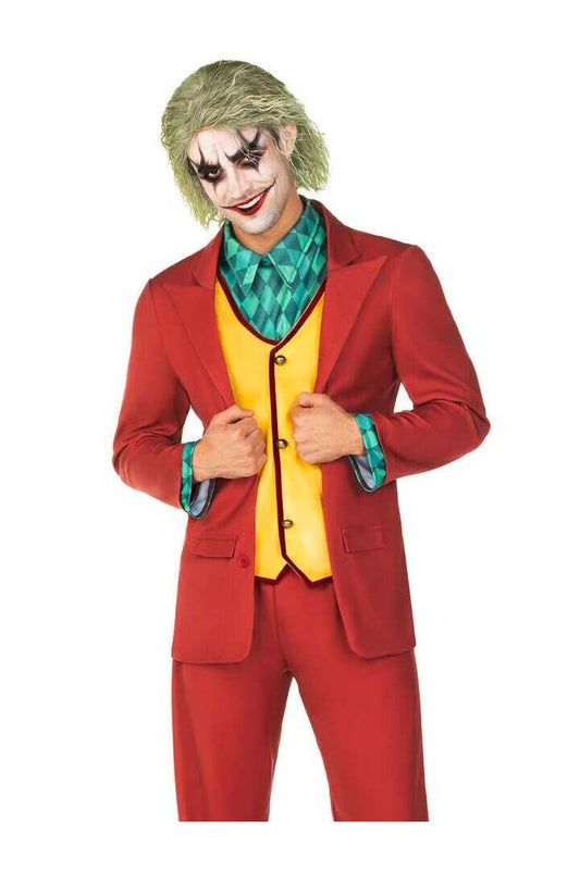 Leg Avenue Men's Deviant Clown Costume in Red