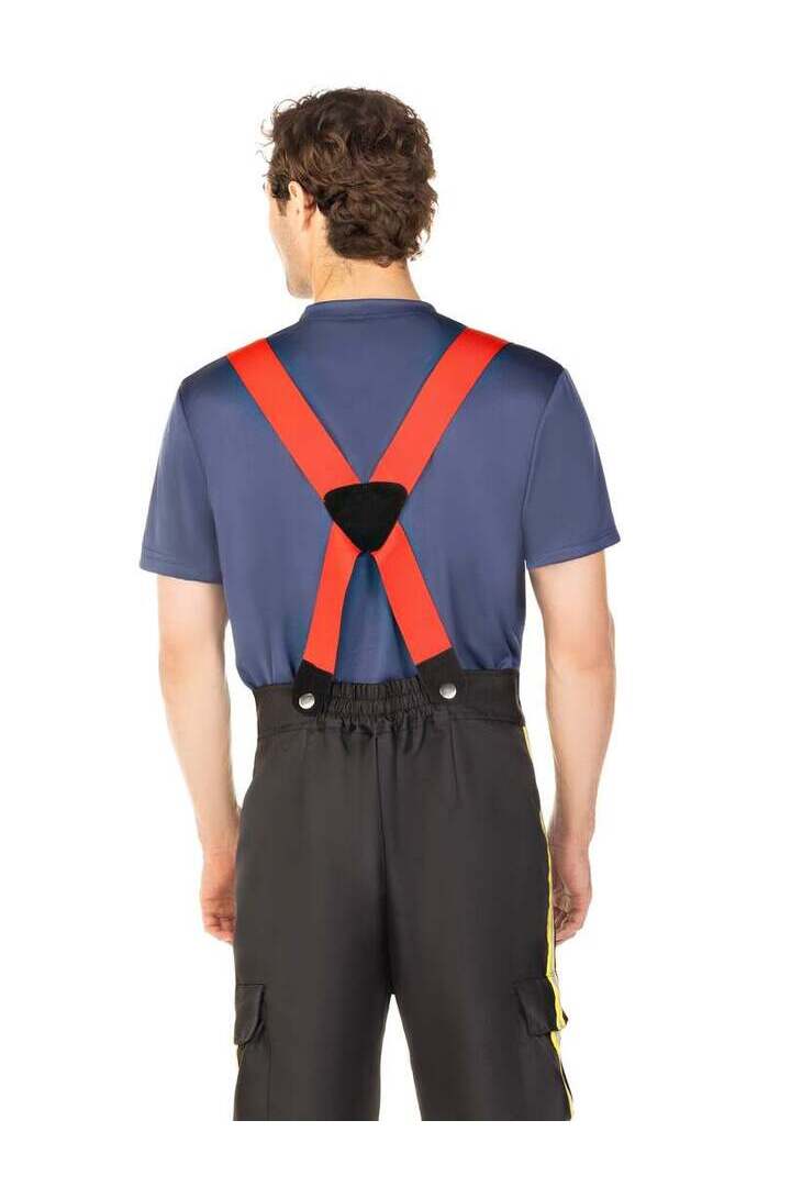 Leg Avenue Men's Fireman Costume in Black/Red 2