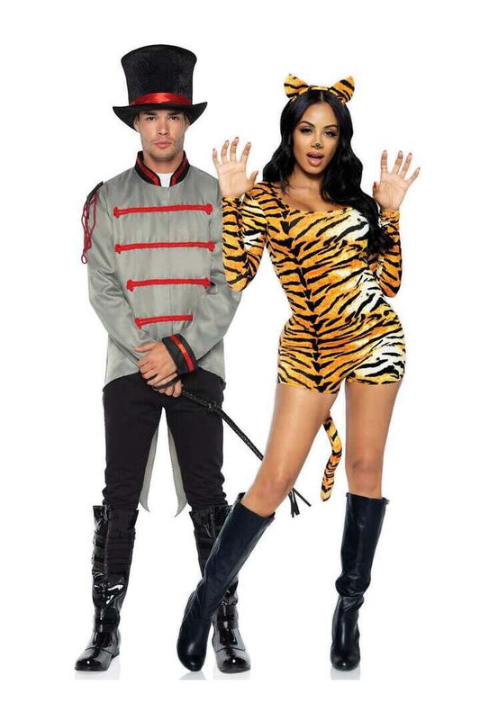 Leg Avenue Men's Military Jacket with Tails in Grey 1