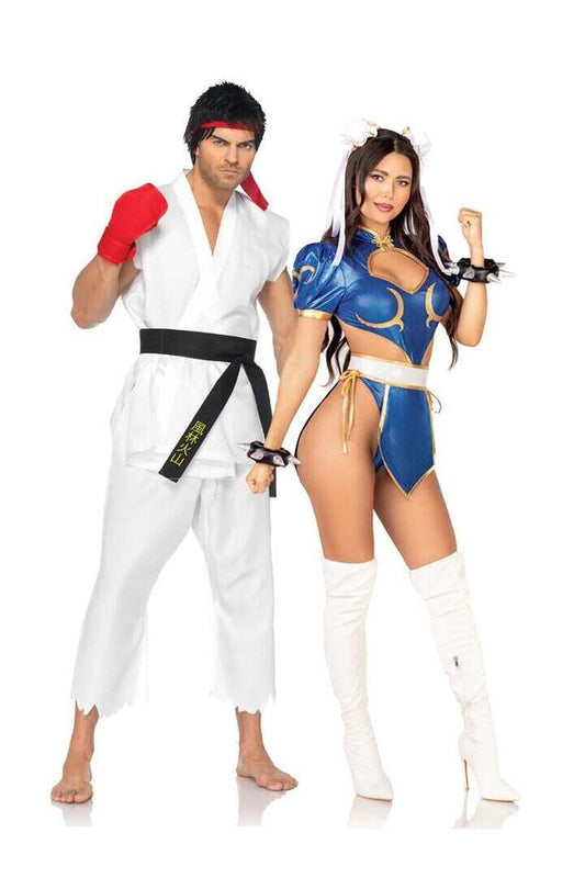 Leg Avenue Men's Official Street Fighter Ryu Costume in White 1