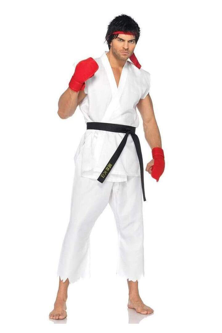 Leg Avenue Men's Official Street Fighter Ryu Costume in White 2