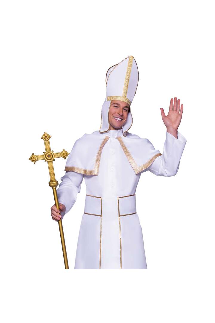 Leg Avenue Men's Pope Costume White 3
