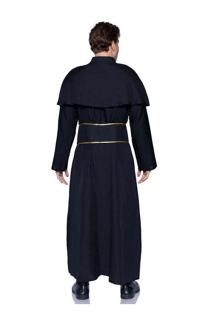 Leg Avenue Men's Priest Costume in Black 4